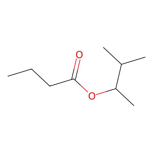 Butanoic acid, 1,2-dimethylpropyl ester structure