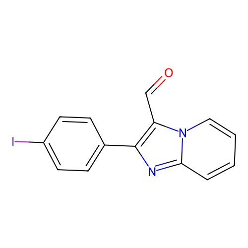 2-(4-Iodophenyl)imidazo[1,2-a]pyridine-3-carbaldehyde structure