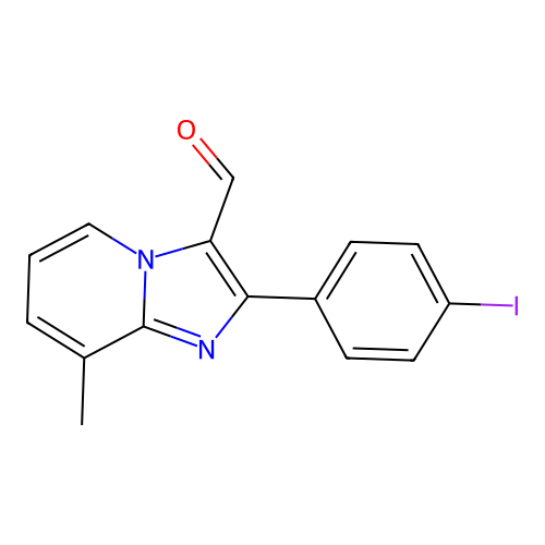 2-(4-Iodophenyl)-8-methylimidazo[1,2-a]pyridine-3-carbaldehyde structure