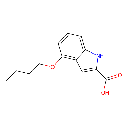 4-butoxy-1H-indole-2-carboxylic Acid structure