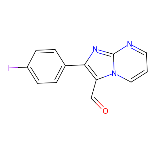 2-(4-Iodophenyl)imidazo[1,2-a]pyrimidine-3-carbaldehyde structure