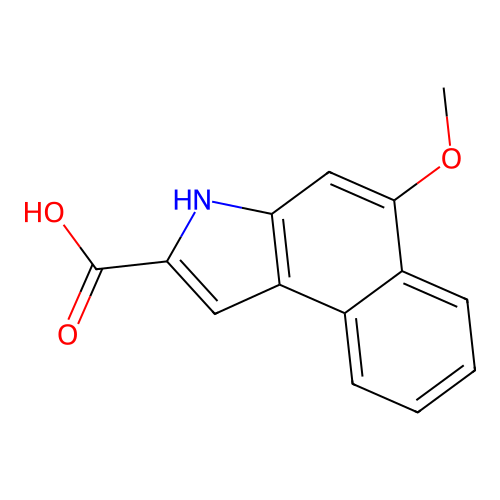 5-methoxy-3H-benzo[e]indole-2-carboxylic acid structure