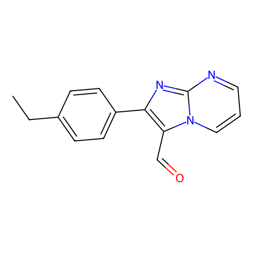 2-(4-Ethylphenyl)imidazo[1,2-a]pyrimidine-3-carbaldehyde structure