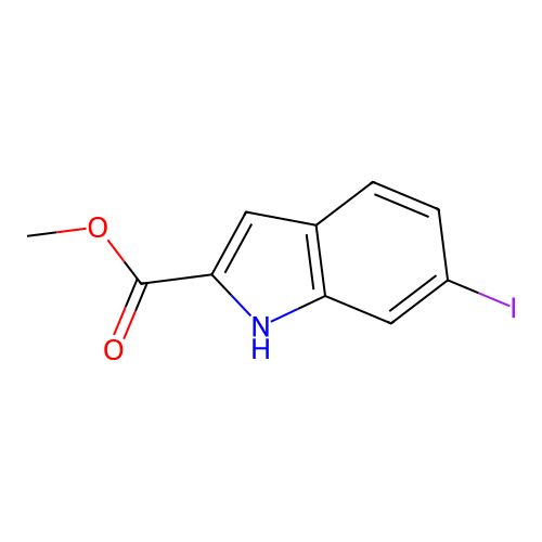 methyl 6-iodo-1H-indole-2-carboxylate structure
