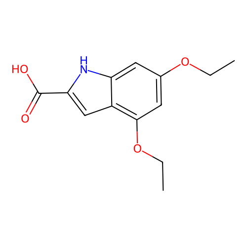 4,6-diethoxy-1H-indole-2-carboxylic Acid structure