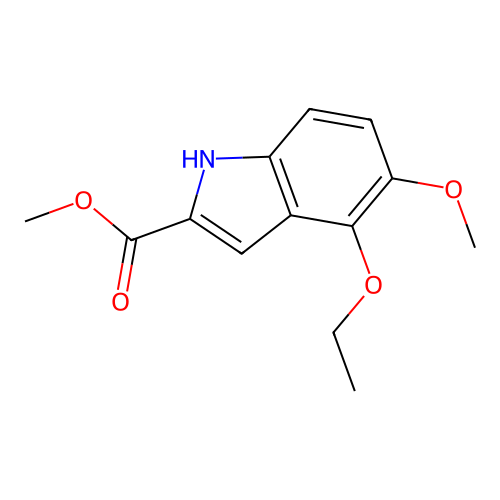methyl 4-ethoxy-5-methoxy-1H-indole-2-carboxylate structure