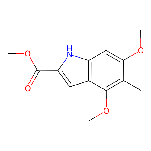 methyl 4,6-dimethoxy-5-methyl-1H-indole-2-carboxylate structure