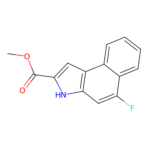 methyl 5-fluoro-3H-benzo[e]indole-2-carboxylate structure