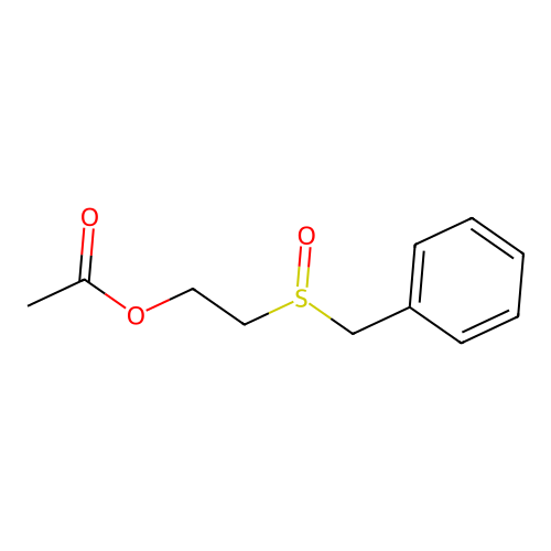 2-Benzylsulfinylethyl acetate structure