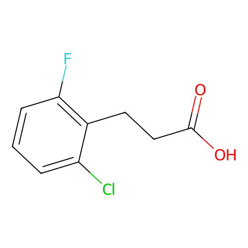 3-(2-Chloro-6-fluorophenyl)propanoic acid structure