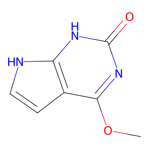2-Hydroxy-6-methoxy-7-deazapurine structure