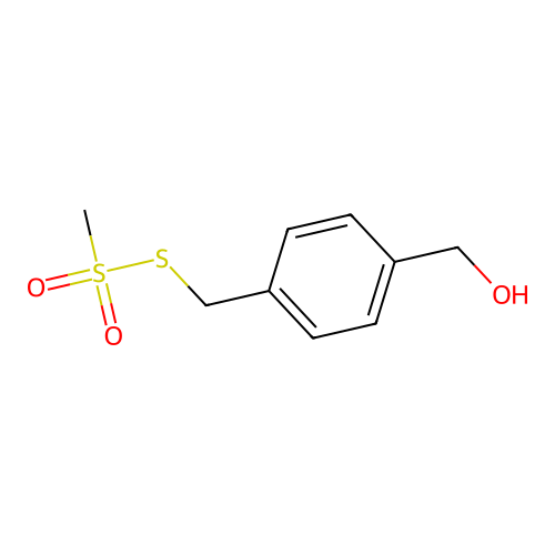 [4-(Methylsulfonylsulfanylmethyl)phenyl]methanol structure