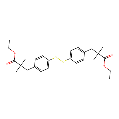 4-[(2-Methyl-2-ethoxycarbonyl)propyl]phenyl Disulfide structure