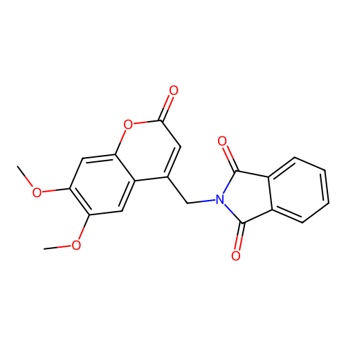 4-Phthalimidylmethyl-6,7-dimethoxycoumarin structure