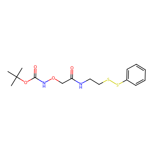 N-[S-(2-Pyridylthioethyl)-t-Boc-aminooxyacetamide structure