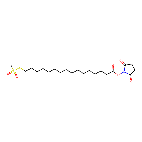 N-Succinimidyloxycarbonylpentadecyl Methanethiosulfonate structure