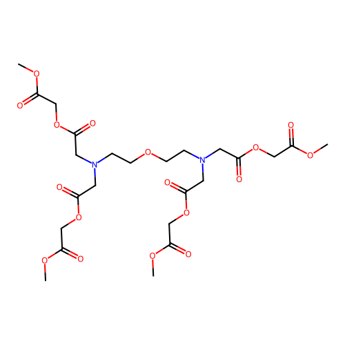 Tetraacetoxymethyl Bis(2-aminoethyl) Ether N,N,N',N'-Tetraacetic Acid structure