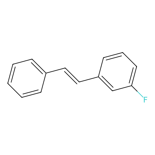 Benzene, 1-fluoro-3-(2-phenylethenyl)- structure
