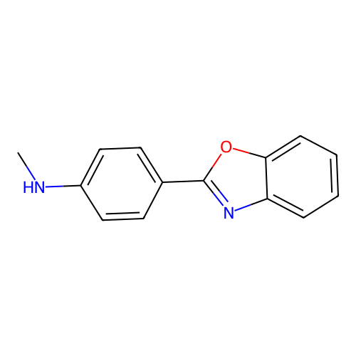 4-(2-苯并噁唑基)-N-甲基苯胺 structure
