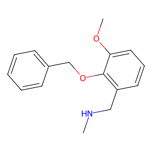N-[2-(benzyloxy)-3-methoxybenzyl]-N-methylamine structure