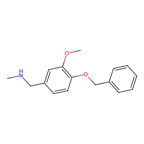 N-[4-(benzyloxy)-3-methoxybenzyl]-N-methylamine structure