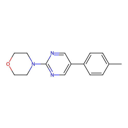 4-[5-(4-Methylphenyl)-2-pyrimidinyl]morpholine structure