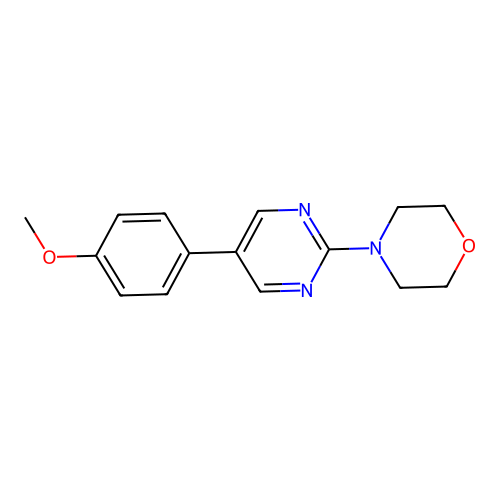 4-[5-(4-Methoxyphenyl)pyrimidin-2-yl]morpholine structure