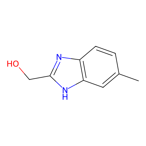 (5-methyl-1H-1,3-benzodiazol-2-yl)methanol structure
