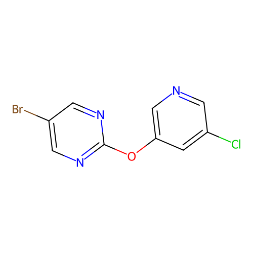5-Bromo-2-((5-chloropyridin-3-yl)oxy)pyrimidine structure