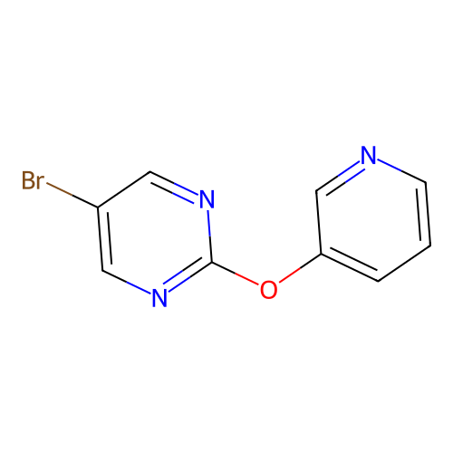 5-Bromo-2-(pyridin-3-yl oxy)-pyrimidine structure
