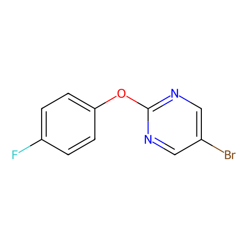 5-Bromo-2-(4-fluorophenoxy)pyrimidine structure