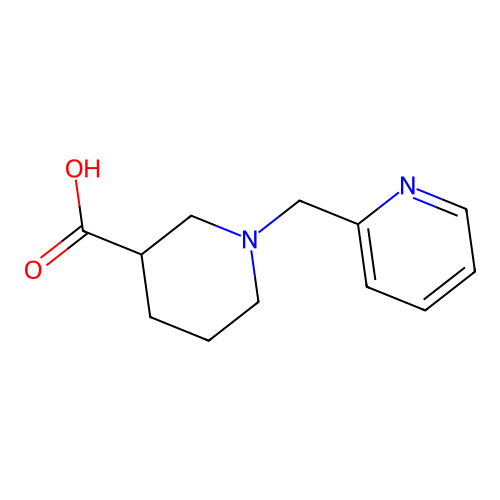 1-((Pyridin-2-yl)methyl)piperidine-3-carboxylic acid structure