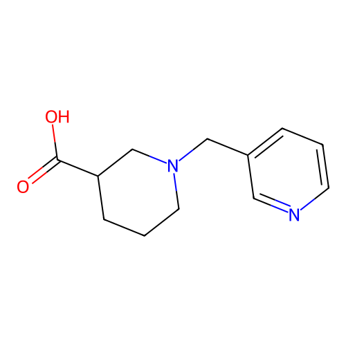 1-(Pyridin-3-ylmethyl)piperidine-3-carboxylic acid structure