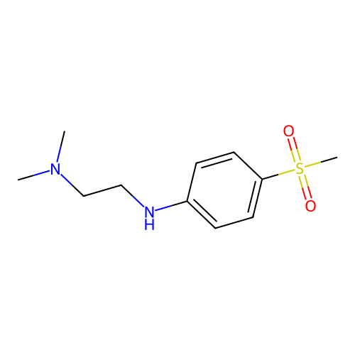N',N'-dimethyl-N-(4-methylsulfonylphenyl)ethane-1,2-diamine structure