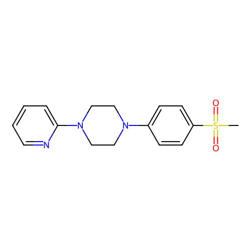 1-(4-Methanesulfonylphenyl)-4-(pyridin-2-yl)piperazine structure