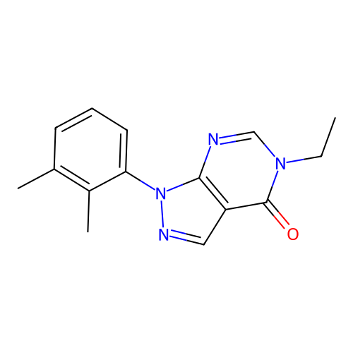 1-(2,3-Dimethylphenyl)-5-ethylpyrazolo[3,4-d]pyrimidin-4-one structure