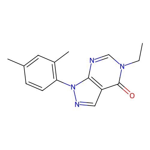 1-(2,4-Dimethylphenyl)-5-ethylpyrazolo[3,4-d]pyrimidin-4-one structure