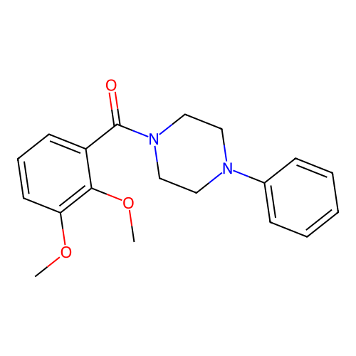 1-(2,3-Dimethoxybenzoyl)-4-phenylpiperazine structure