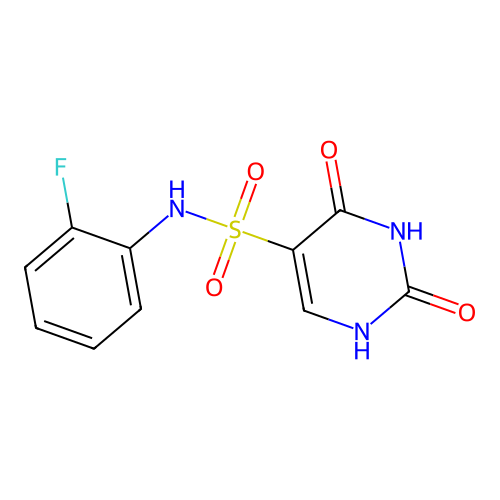 N-(2-fluorophenyl)-2,4-dioxo-1H-pyrimidine-5-sulfonamide structure