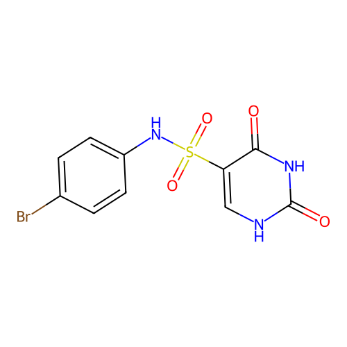 N-(4-bromophenyl)-2-hydroxy-6-oxo-1,6-dihydropyrimidine-5-sulfonamide structure
