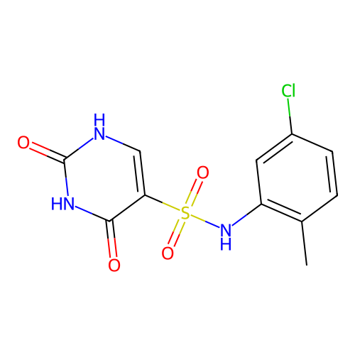 N-(5-chloro-2-methylphenyl)-2,4-dioxo-1,2,3,4-tetrahydropyrimidine-5-sulfonamide structure