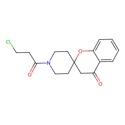 1'-(3-Chloropropanoyl)spiro[chroman-2,4'-piperidin]-4-one structure