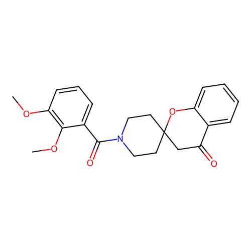 1'-(2,3-Dimethoxybenzoyl)spiro[chroman-2,4'-piperidin]-4-one structure