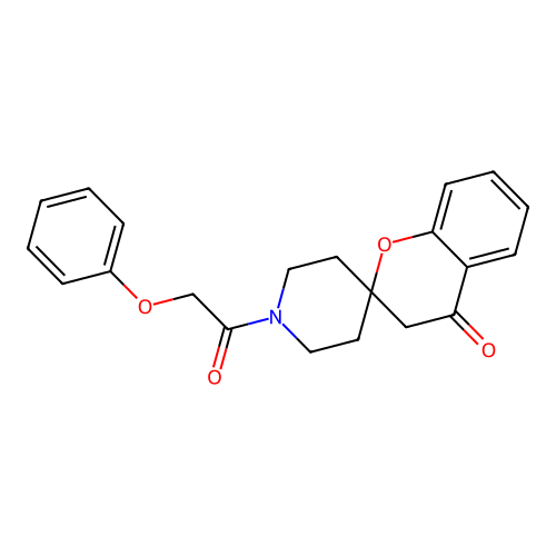 1'-(2-Phenoxyacetyl)spiro[chroman-2,4'-piperidin]-4-one structure