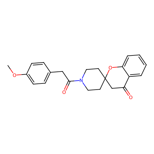 1'-(2-(4-Methoxyphenyl)acetyl)spiro[chroman-2,4'-piperidin]-4-one structure