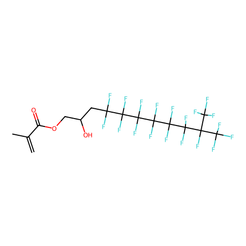 3-(Perfluoro-7-methyloctyl)-2-hydroxypropyl methacrylate structure