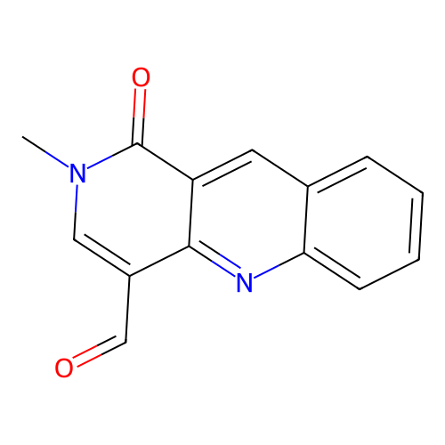 2-Methyl-1-oxo-1,2-dihydrobenzo[b]-1,6-naphthyridine-4-carbaldehyde structure