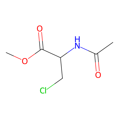 Methyl 2-(acetylamino)-3-chloropropionate structure