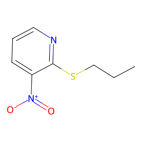 3-Nitro-2-(propylsulfanyl)pyridine structure