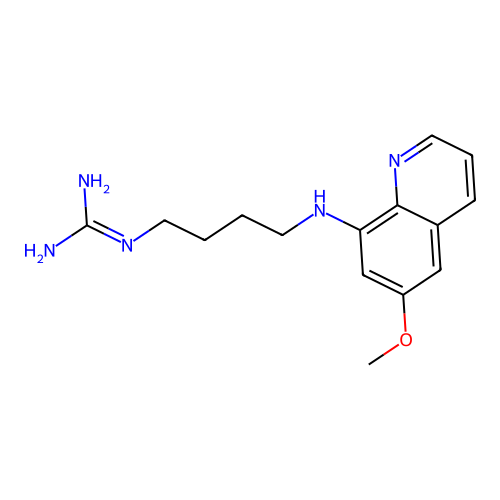 1-(4-((6-Methoxyquinolin-8-yl)amino)butyl)guanidine structure